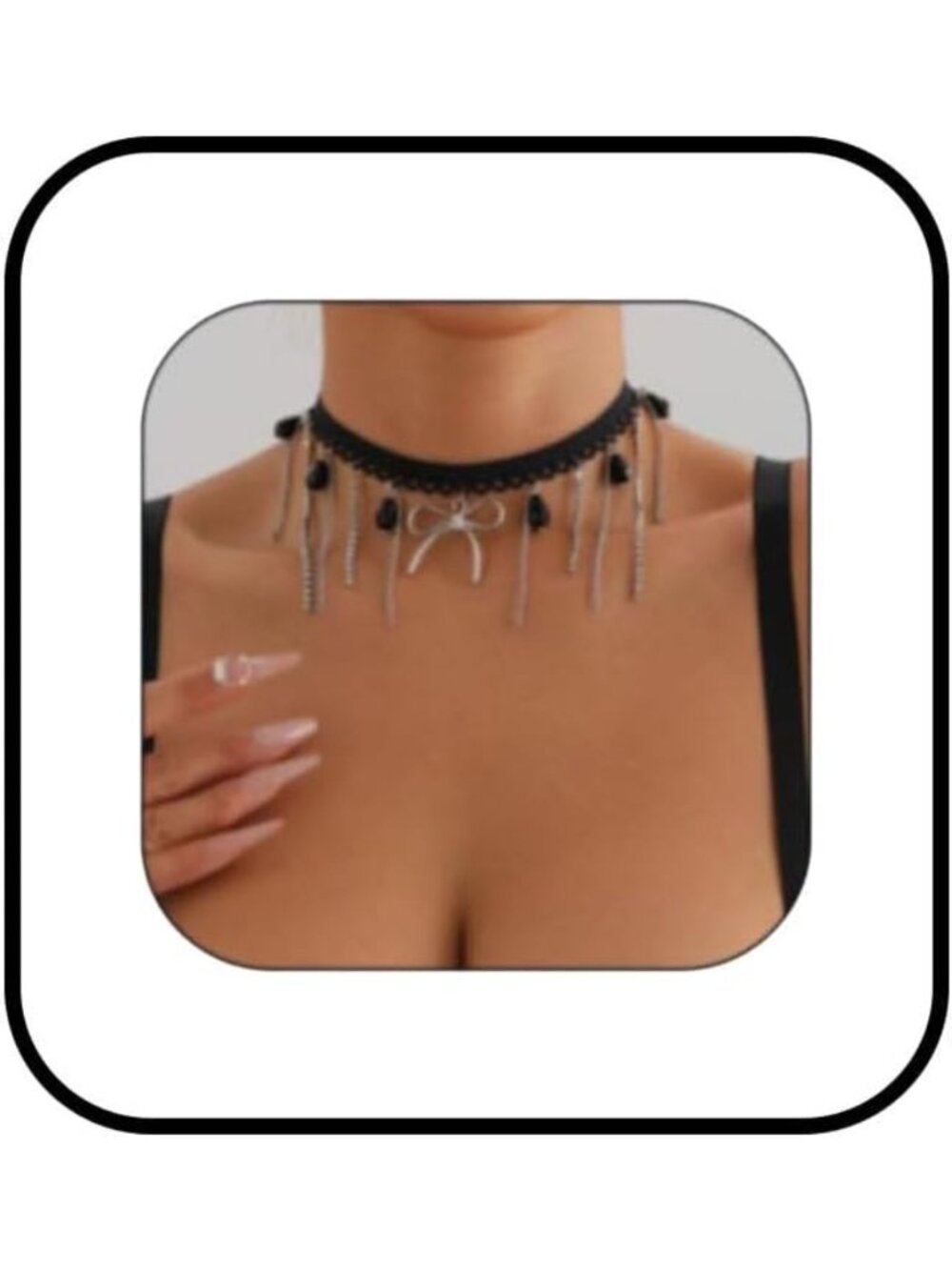 Gothic Velvet Bow-knot Choker Necklace for Women & Teens - Long Wrap Tie Jewelry
